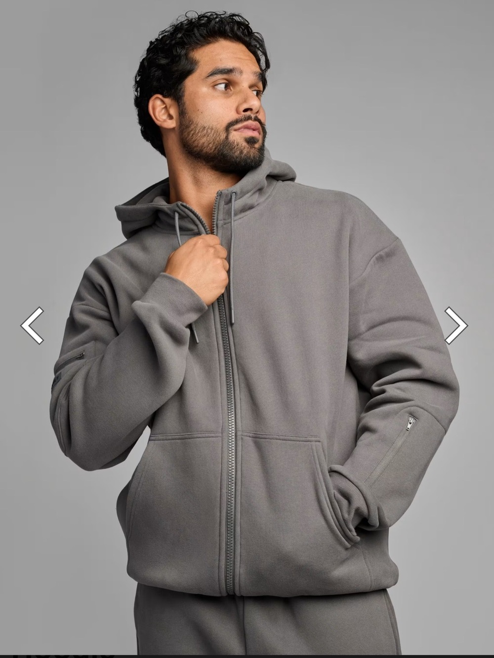 NWT Comfrt Airplane Mode Travel Hoodie Size Medium Steel Grey